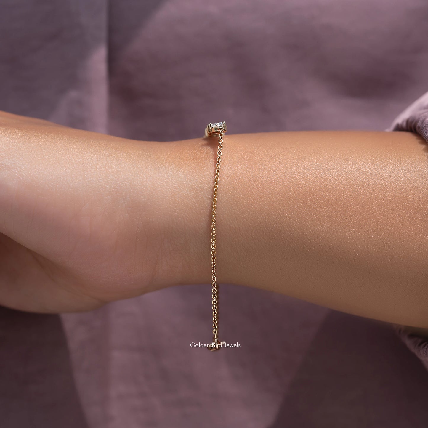 Trillion Cut Lab Grown Diamond Engagement Bracelet