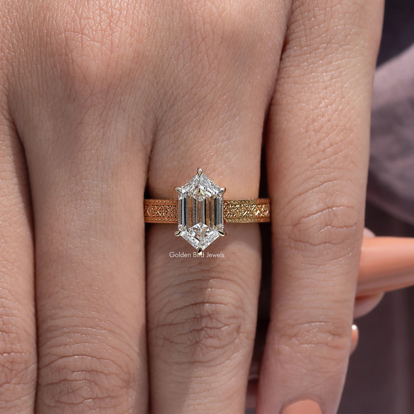 Dutch Marquise Diamond Solitaire Engagement Ring
