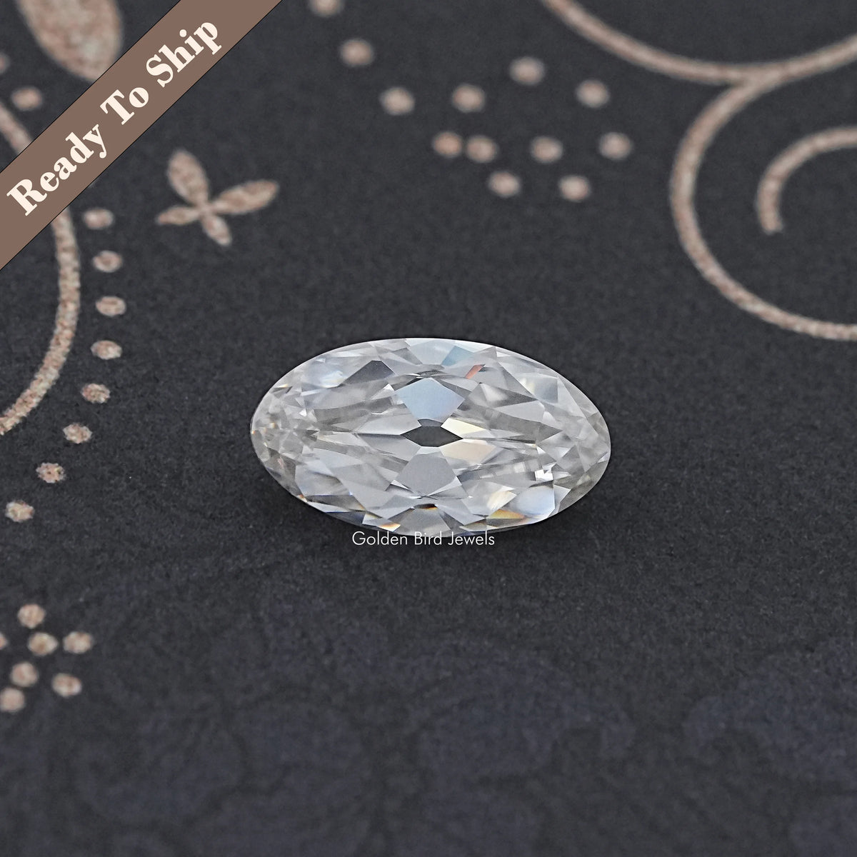 Old Mine Moval Moissanite Loose Stone