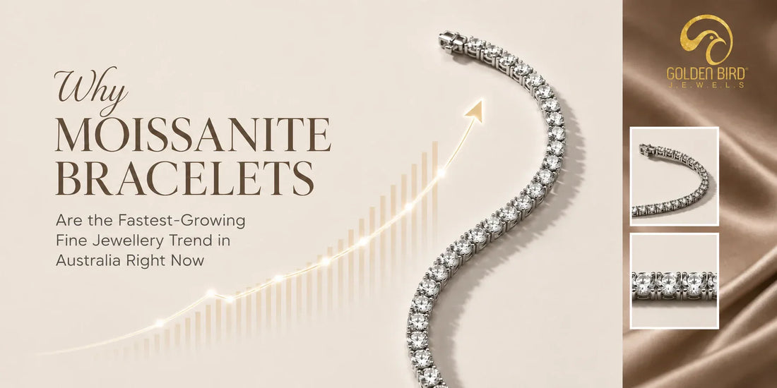 Luxury moissanite tennis bracelet with round stones highlighting affordability, brilliance and everyday wear appeal