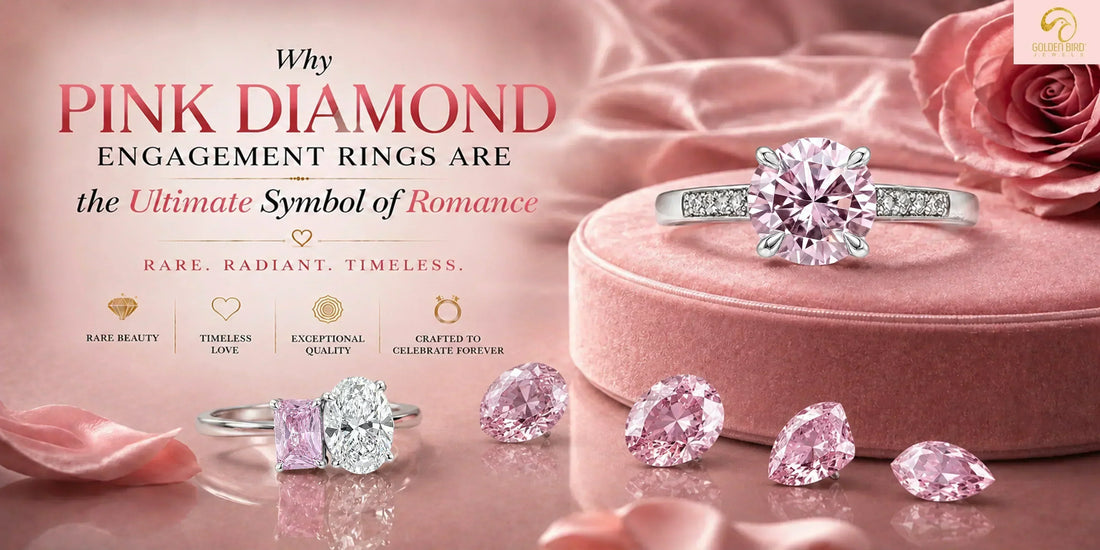Pink diamond proposal ring for women in luxury engagement jewelry setting