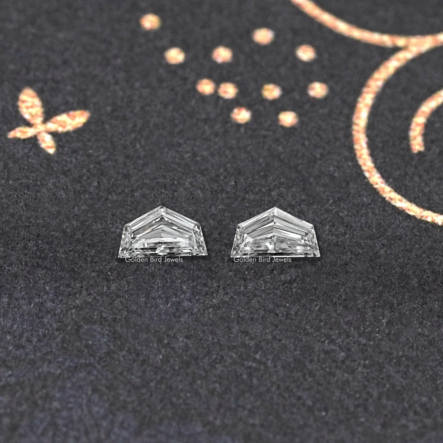Cadillac Shaped Lab Grown Loose Diamond Pair