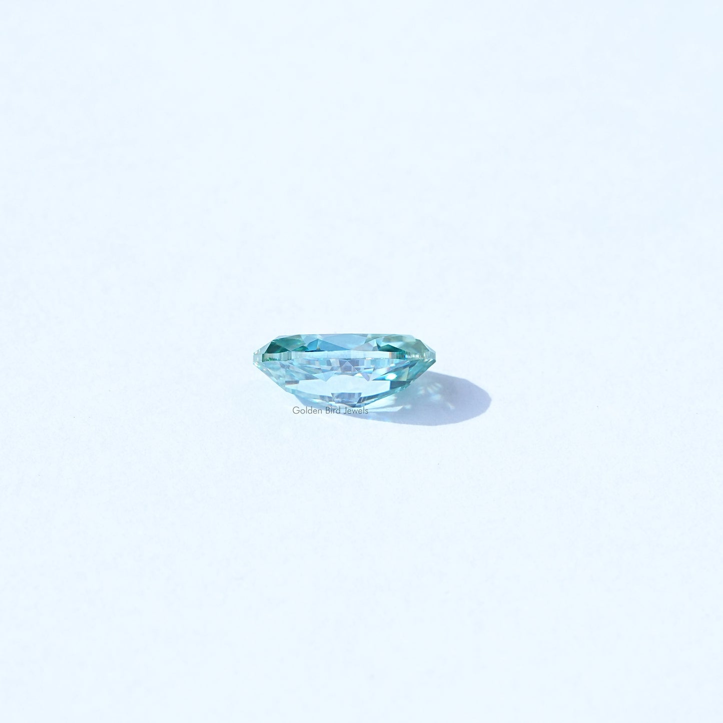 Side View Of Moval Cut Loose Moissanite