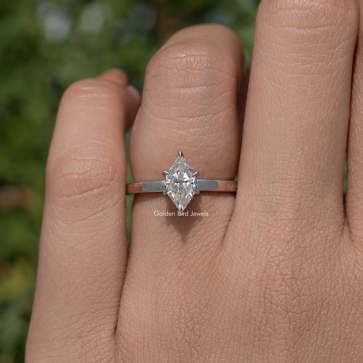 Dutch Marquise Cut Hidden Halo Engagement Ring