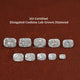 View of Elongated Cushion Cut Lab Diamond In White