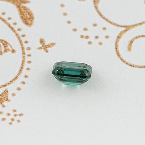 Detailed View Of Old Mine Emerald Cut Loose Moissanite Stone