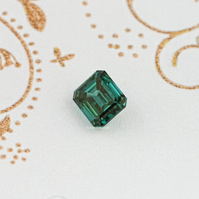 Side View Of Old Mine Emerald Cut Loose Moissanite Stone