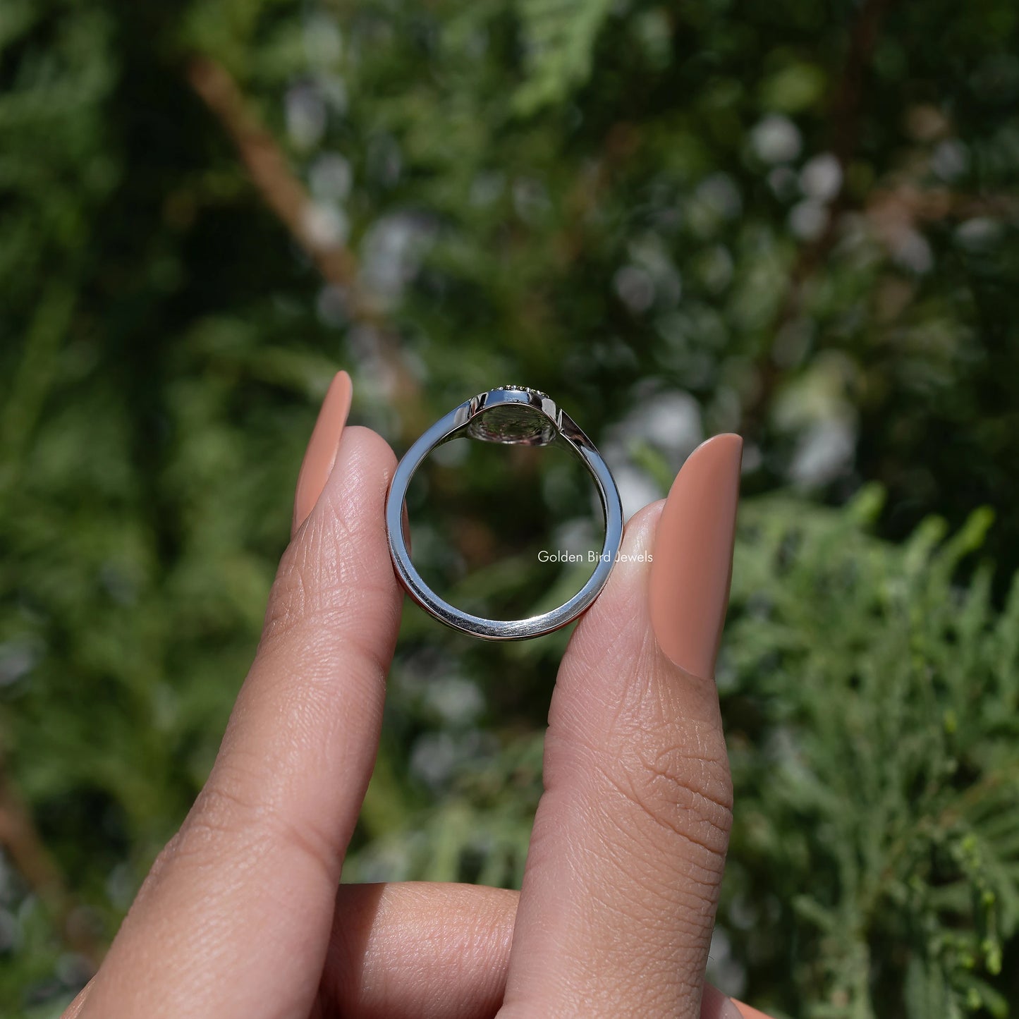 Floral Gemstone Signet Ring