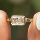 Radiant Cut Moissanite Solitaire Engagement Ring