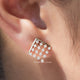 Round Cut Moissanite Bridesmaid Earrings