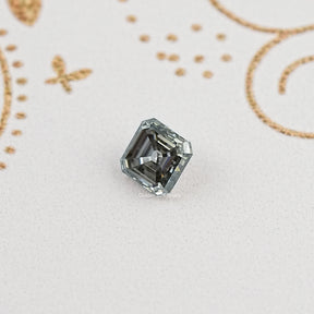 Display View of Asscher Cut Moissanite 