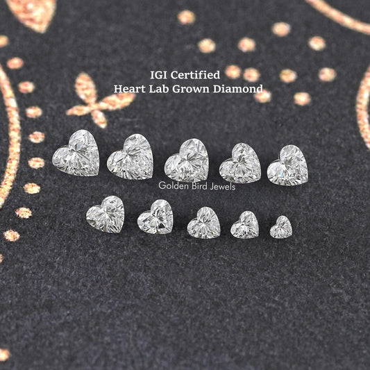 Heart Shaped Loose Lab Diamond