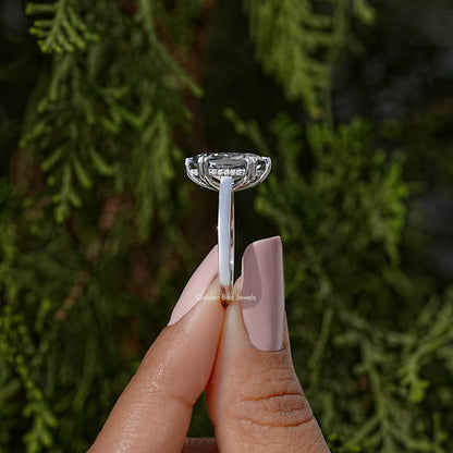 Dutch Marquise  Moissanite Diamond Solitaire Ring