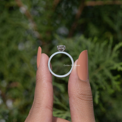 Dutch Marquise Cut Hidden Halo Engagement Ring