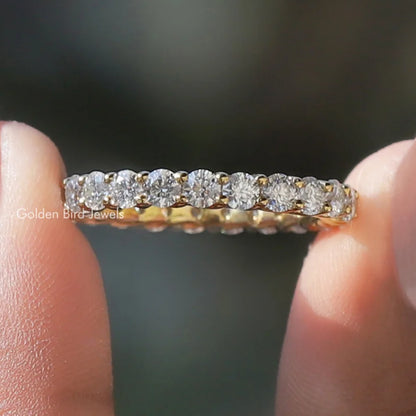 Moissanite Round Cut Full Eternity Band