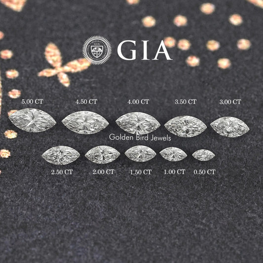 GIA Certified Marquise Cut Loose Lab Diamond