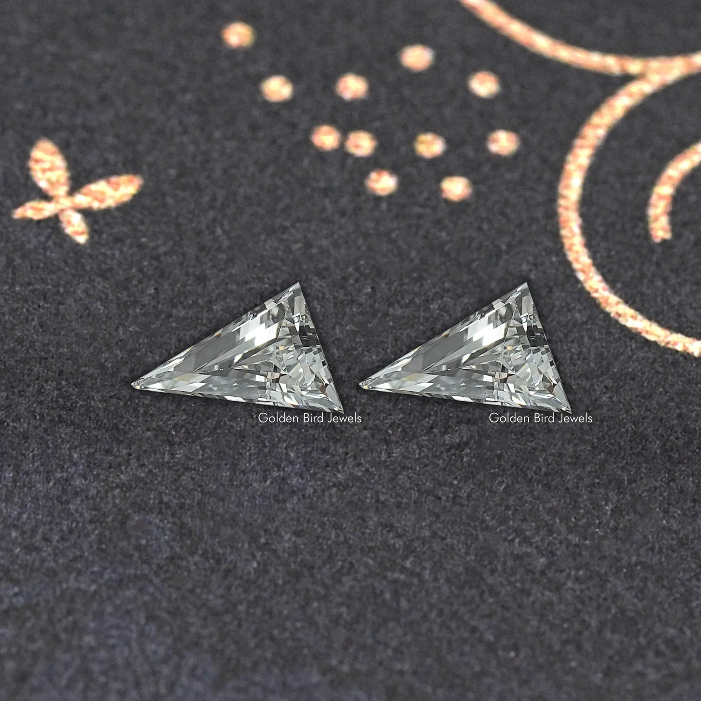 Long Triangle Shaped Lab Cut Diamond