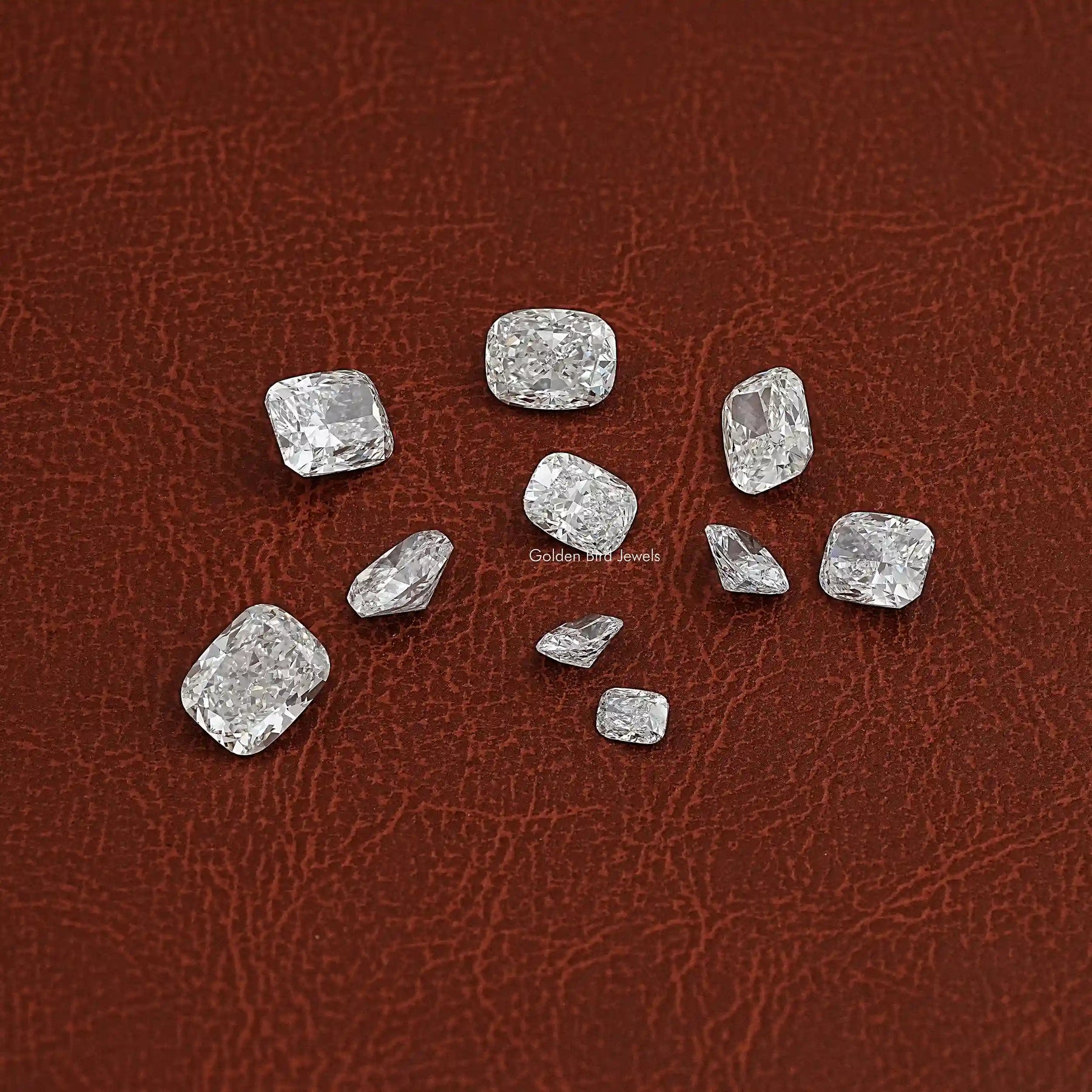 View Of Elongated Cushion Cut Loose Diamond In White
