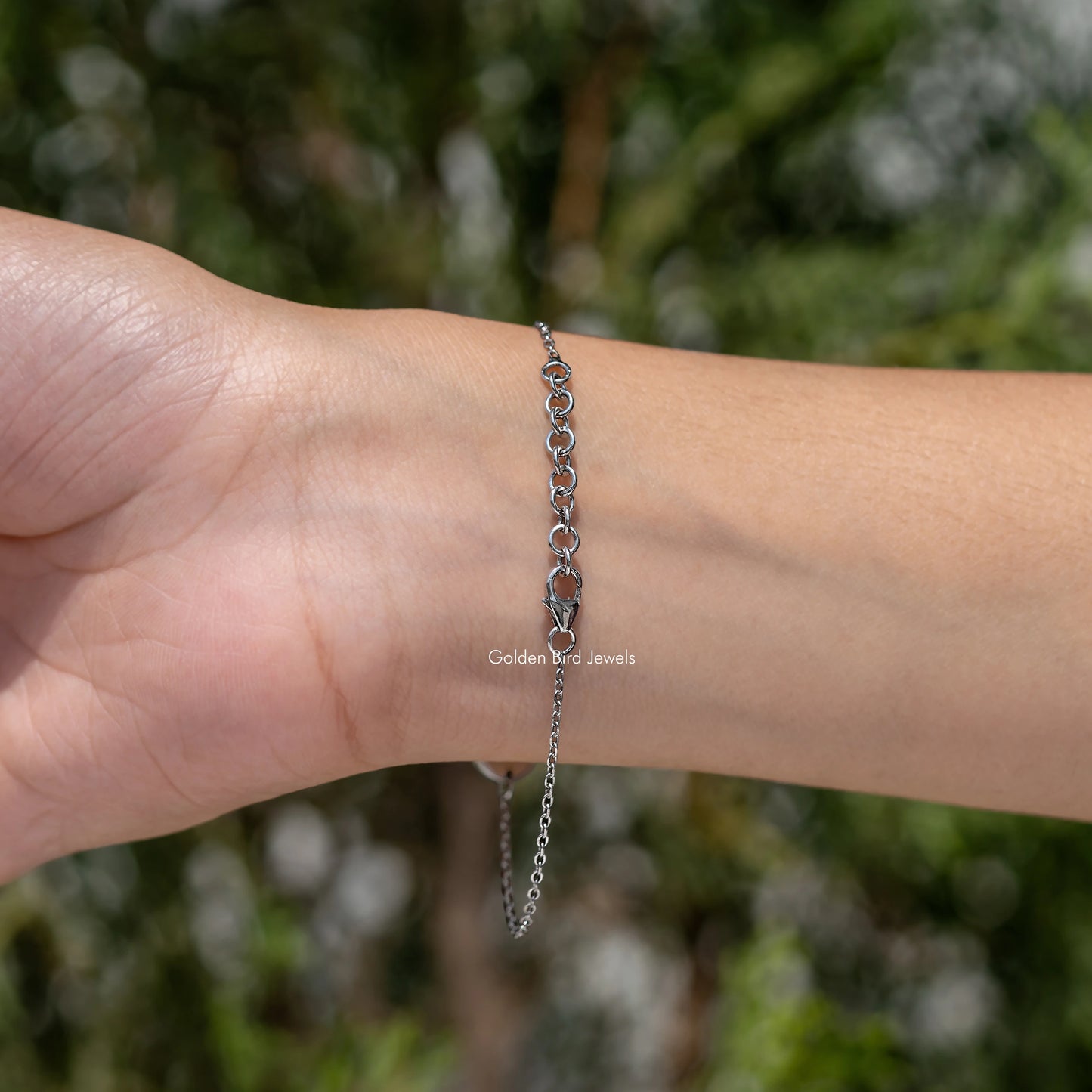 Alphabet Initial Letter Gemstone Bracelet