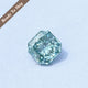 Green Square Radiant Loose Moissanite