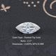 front view of Old Mine Marquise Cut Moissanite Loose Stone
