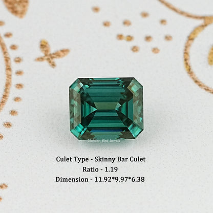 Emerald Cut Loose Moissanite Stone