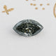 Front View Of Grey Marquise Cut Moissanite Loose stone