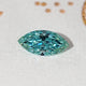 Blue Marquise Cut Moissanite Loose Stone