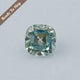 Light Blue Old Mine Cushion Loose Moissanite