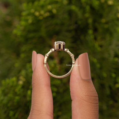 Dutch Marquise Cut Distance Moissanite Ring