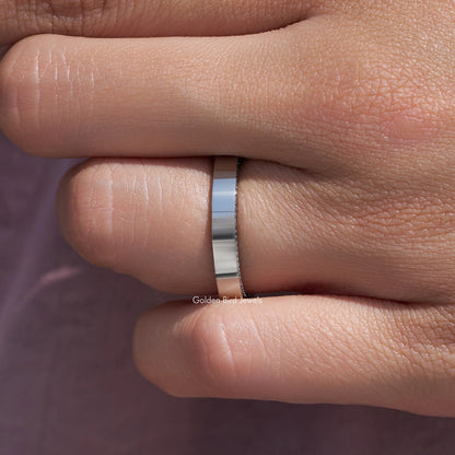 Black Moissanite Round Cut Diamond Channel Set Band