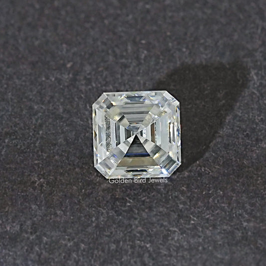 2.85 CT Off White Asscher Moissanite Loose Stone