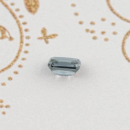 Side View of Gray Criss Shape Moissanite Loose Stone for Custom Rings