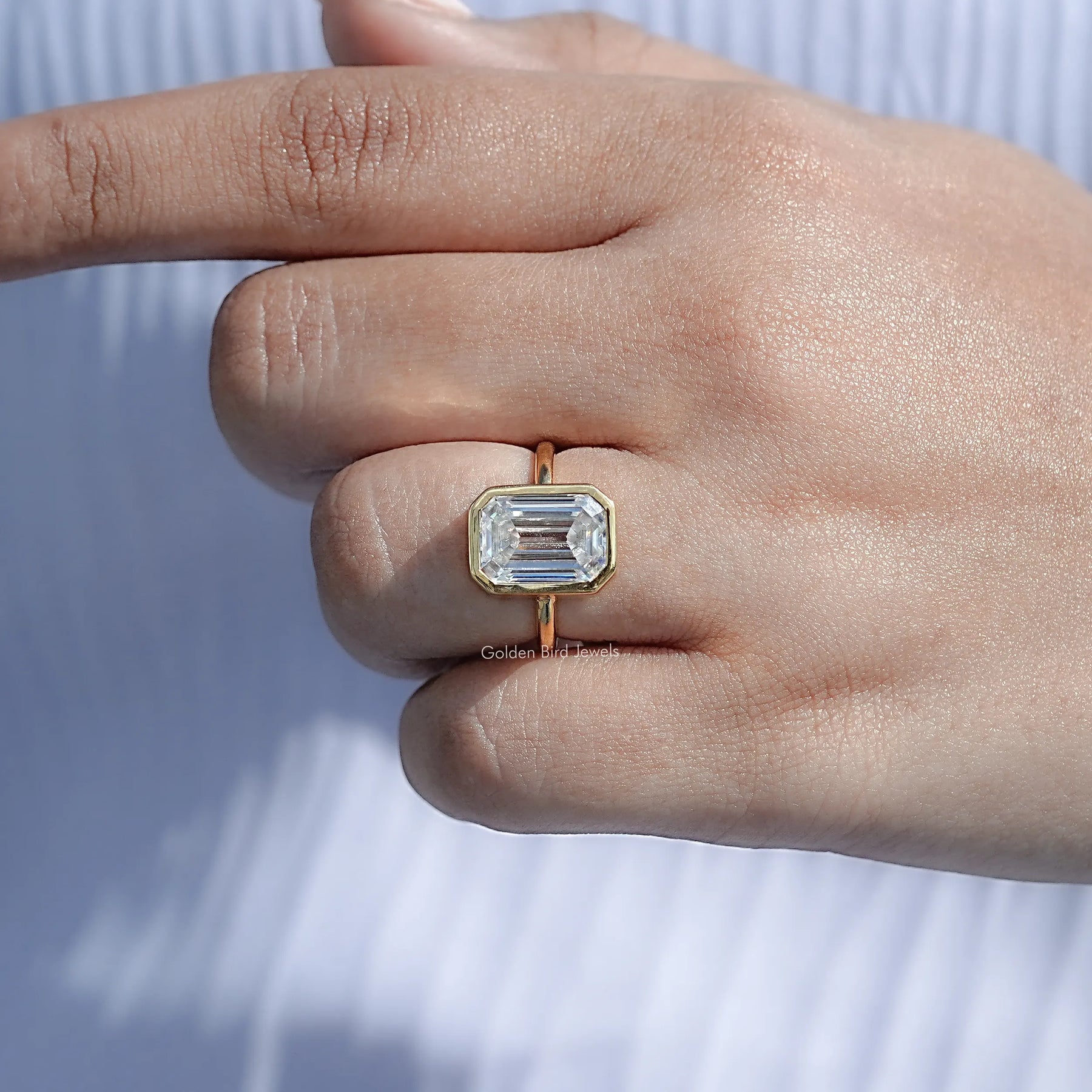 Close View Of Emerald Cut Ring