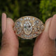 Moval Old Mine Cut Vintage Engagement Ring