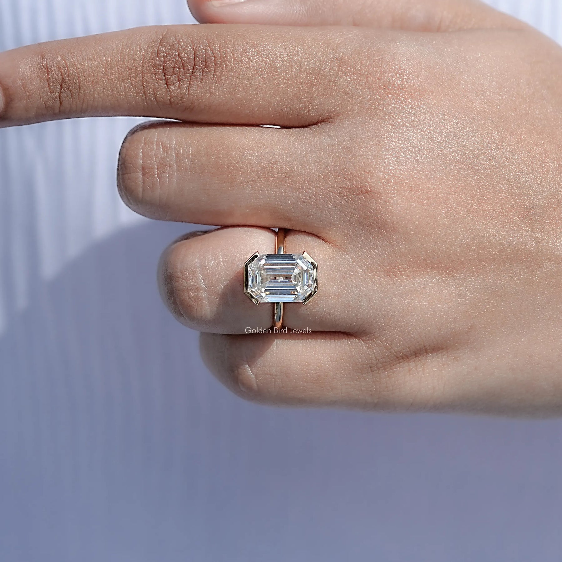Close View Of Emerald Cut Ring