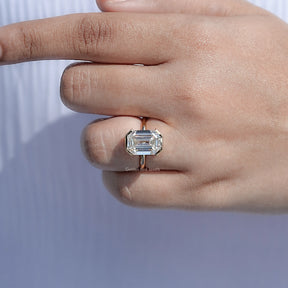 Close View Of Emerald Cut Ring