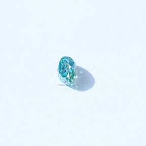 Close View Of Cyan Blue Moval Cut Loose Stone