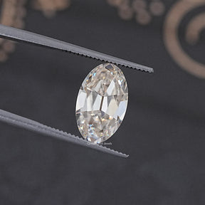Old Mine Oval Cut Loose Moissanite Stone