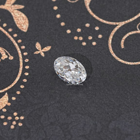 Top View of Old Mine Oval Cut Loose Moissanite Stone