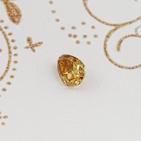 Top View of Old Mine Pear Cut Loose Moissanite Stone