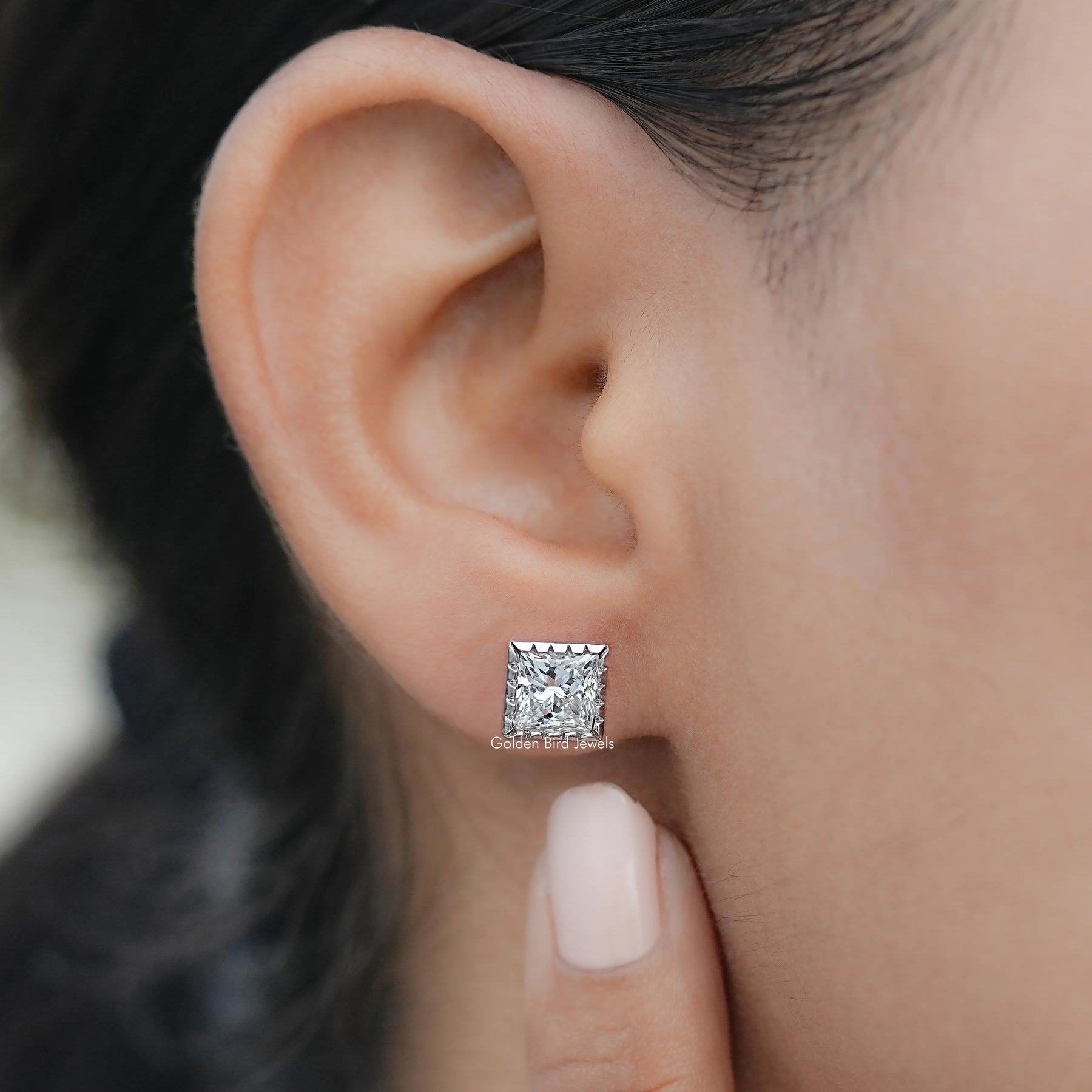 Detailed view of Lab Diamond in secure setting