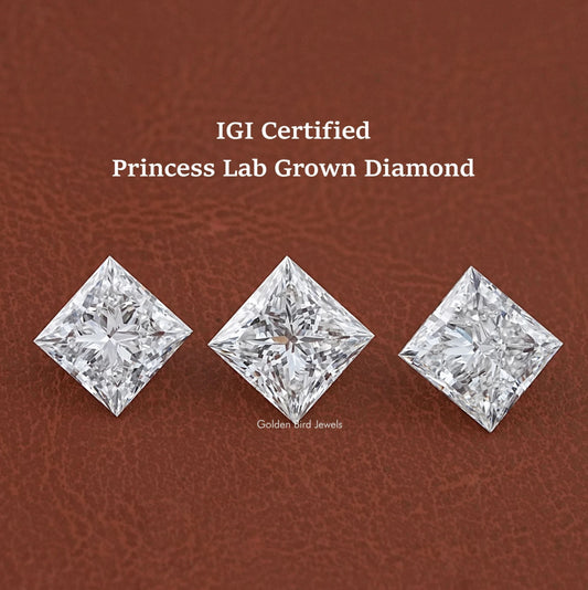 IGI Certified Princess Cut Loose Lab Diamond