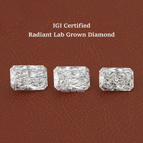 IGI Certified Radiant Cut Loose Lab Diamond