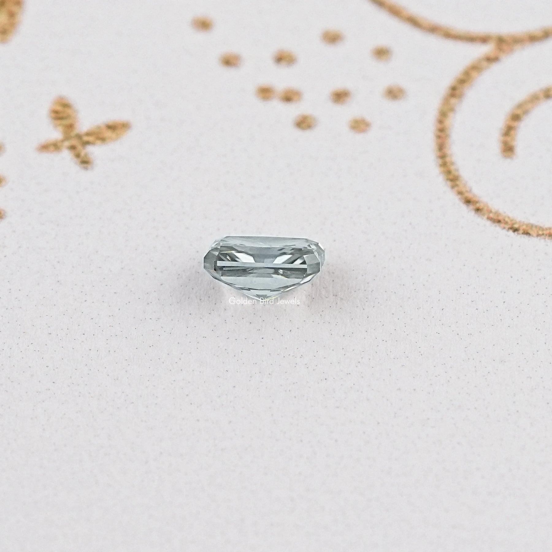 Side View of Radiant Cut Moissanite for Custom Rings
