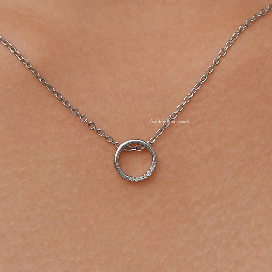 Round Cut Lab Grown Diamond Pendant