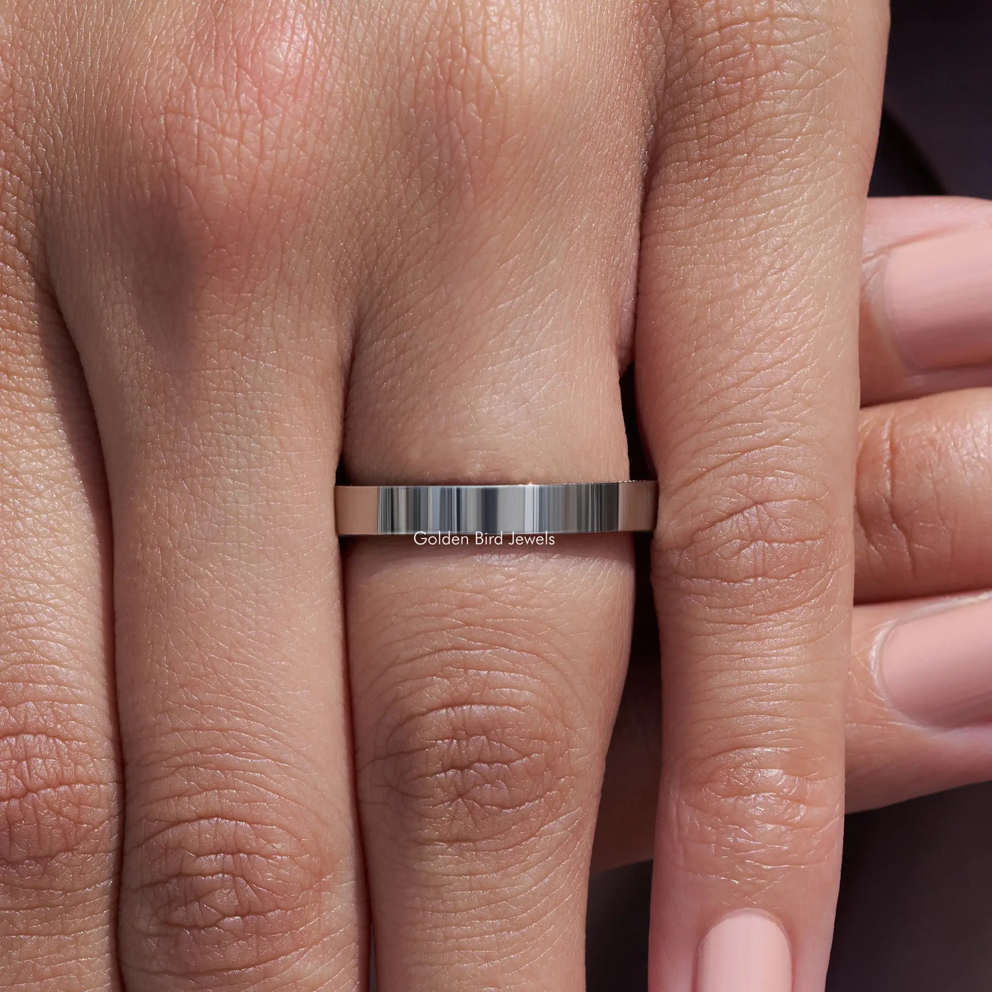 Black Moissanite Round Cut Diamond Channel Set Band