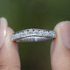 Front view of Round Cut Moissanite solitaire Ring  
