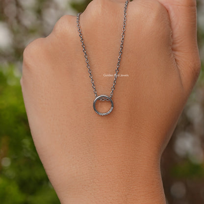 Round Cut Lab Grown Diamond Pendant