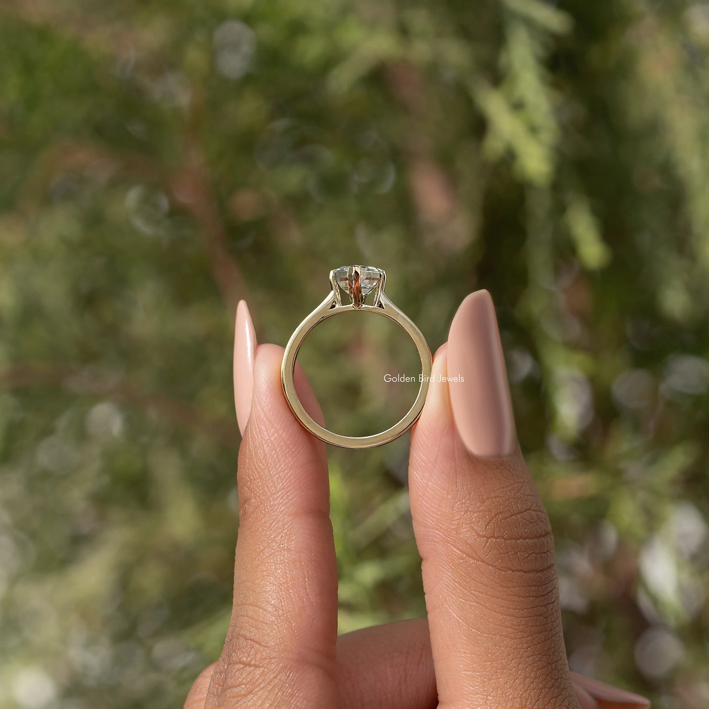 Step Cut Moissanite Dutch Marquise Ring